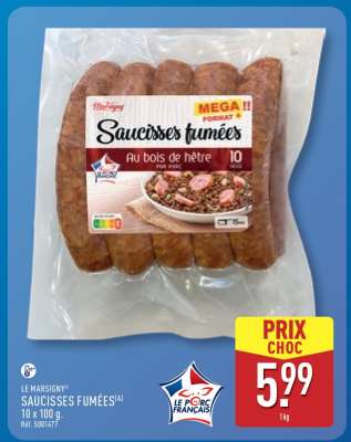 LE MARSIGNY SAUCISSES FUMÉES