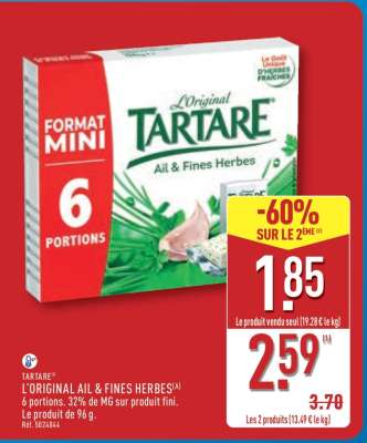 TARTARE L'ORIGINAL AIL & FINES HERBES