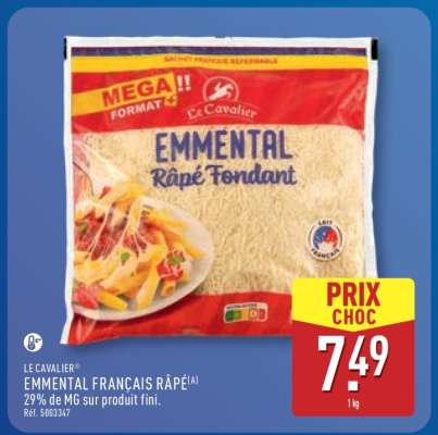 LE CAVALIER® EMMENTAL FRANÇAIS RÂPÉ