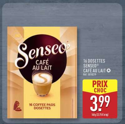 16 Dosettes Senseo Café au Lait