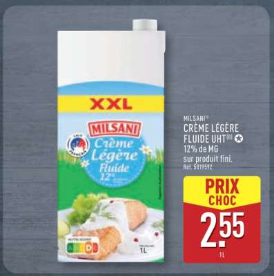 MILSANI CRÈME LÉGÈRE FLUIDE UHT