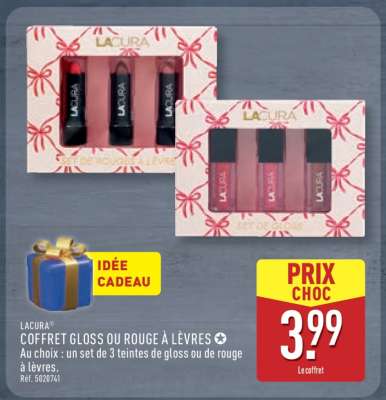 LACURA COFFRET GLOSS OU ROUGE À LÈVRES