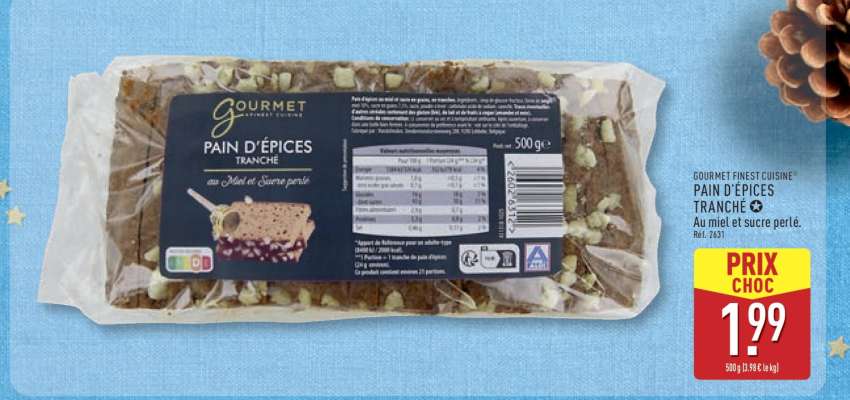 GOURMET FINEST CUISINE PAIN D'ÉPICES TRANCHÉ