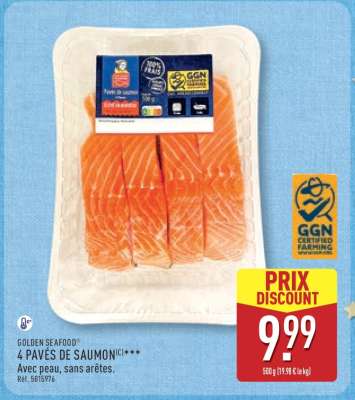 GOLDEN SEAFOOD® 4 PAVÉS DE SAUMON