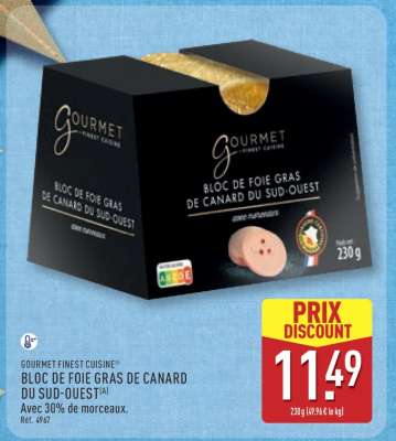 BLOC DE FOIE GRAS DE CANARD DU SUD OUEST
