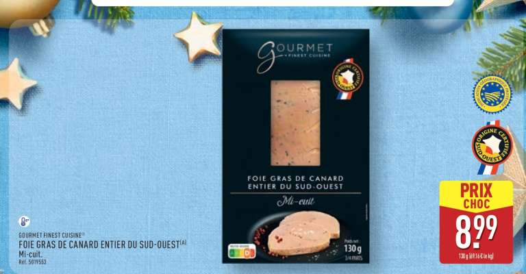 Foie gras de Canard Entier du Sud-ouest
