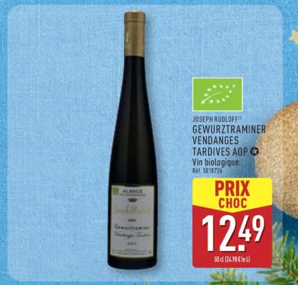 JOSEPH RUDLOFF GEWURZTRAMINER VENDANGES TARDIVES AOP