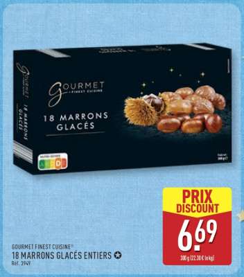 GOURMET FINEST CUISINE® 18 MARRONS GLACÉS ENTIERS