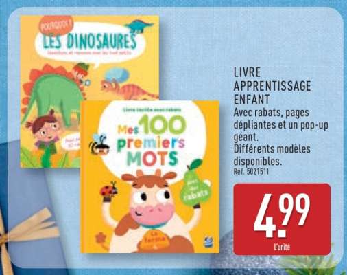 LIVRE APPRENTISSAGE ENFANT