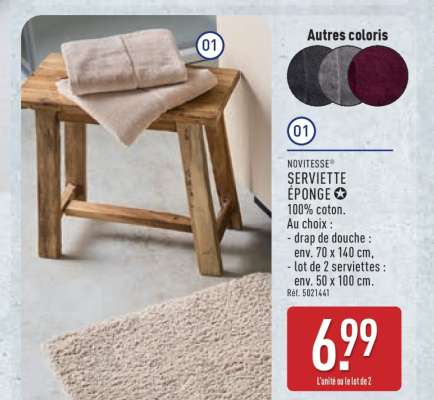 NOVITESSE SERVIETTE ÉPONGE