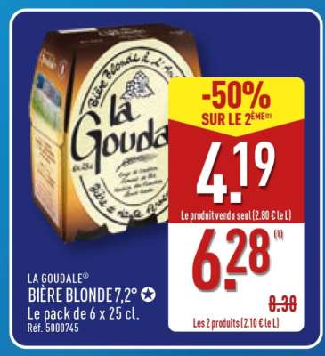 LA GOUDALE BIÈRE BLONDE 7,2°