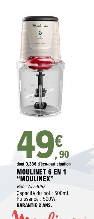 MOULINET 6 EN 1 "MOULINEX"