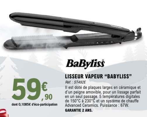 Lisseur vapeur BaByliss