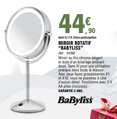 MIROIR ROTATIF "BABYLISS"