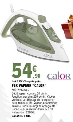 FER VAPEUR "CALOR"