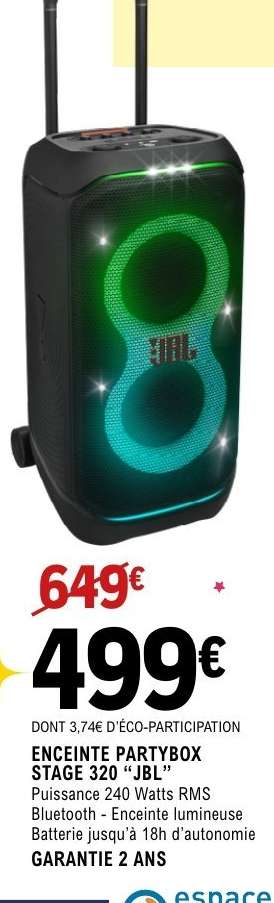 ENCEINTE PARTYBOX STAGE 320 "JBL"