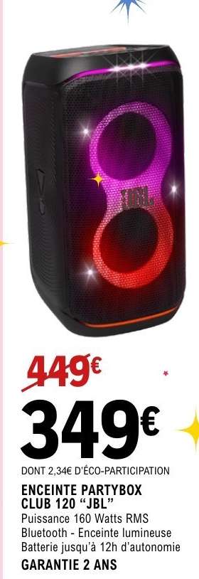 ENCEINTE PARTYBOX CLUB 120 "JBL"