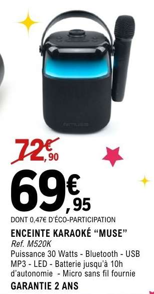 ENCEINTE KARAOKE “MUSE”