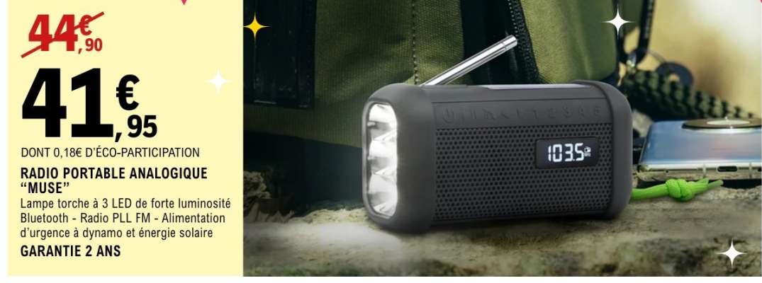 RADIO PORTABLE ANALOGIQUE "MUSE"