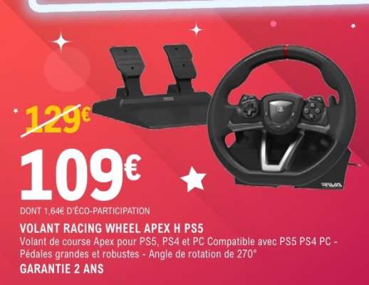 VOLANT RACING WHEEL APEX H PS5
