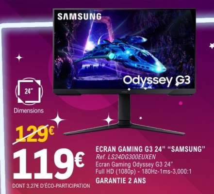 ECRAN GAMING G3 24” “SAMSUNG”