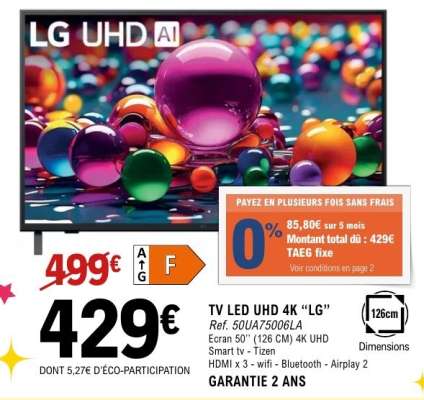 TV LED UHD 4K “LG”