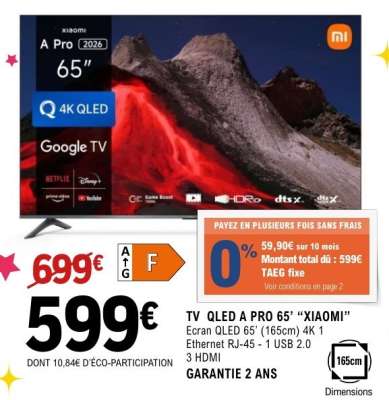 TV QLED A PRO 65" "XIAOMI"