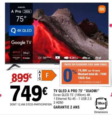 TV QLED A PRO 75” “XIAOMI”