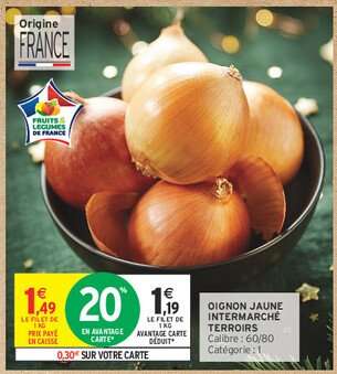 Oignon Jaune Intermarché Terroirs