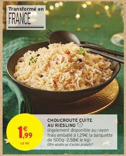 CHOUCROUTE CUITE AU RIESLING