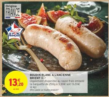 BOUDIN BLANC A L'ANCIENNE BRIENT