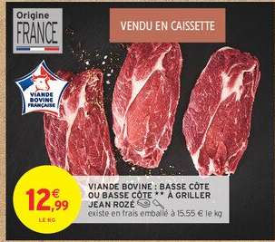 VIANDE BOVINE : BASSE CÔTE OU BASSE CÔTE ** À GRILLER JEAN ROZÉ