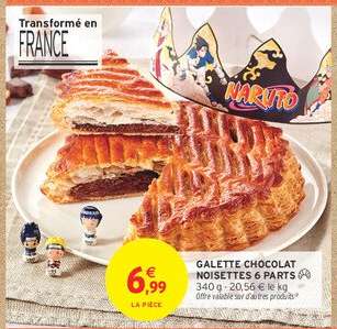 GALETTE CHOCOLAT NOISETTES 6 PARTS