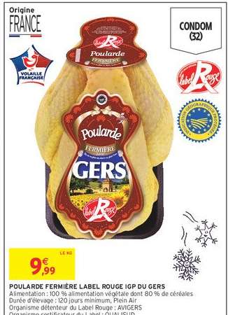 POULARDE FERMIÈRE LABEL ROUGE IGP DU GERS