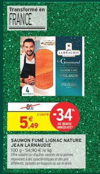 SAUMON FUMÉ LIGNAC NATURE JEAN LARNAUDIE