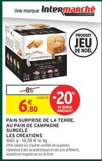 PAIN SURPRISE DE LA TERRE, AU PAIN DE CAMPAGNE SURGELÉ