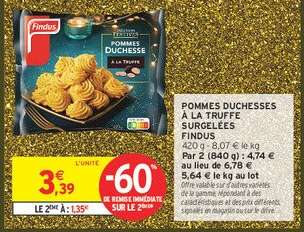 POMMES DUCHESSES À LA TRUFFE SURGELÉES FINDUS