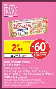 MINI BEURRE DOUX ELLE & VIRE