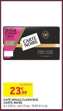 Café Moulu Classique Carte Noire