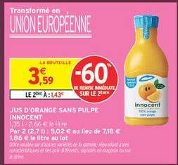 Jus D'orange Sans Pulpe Innocent