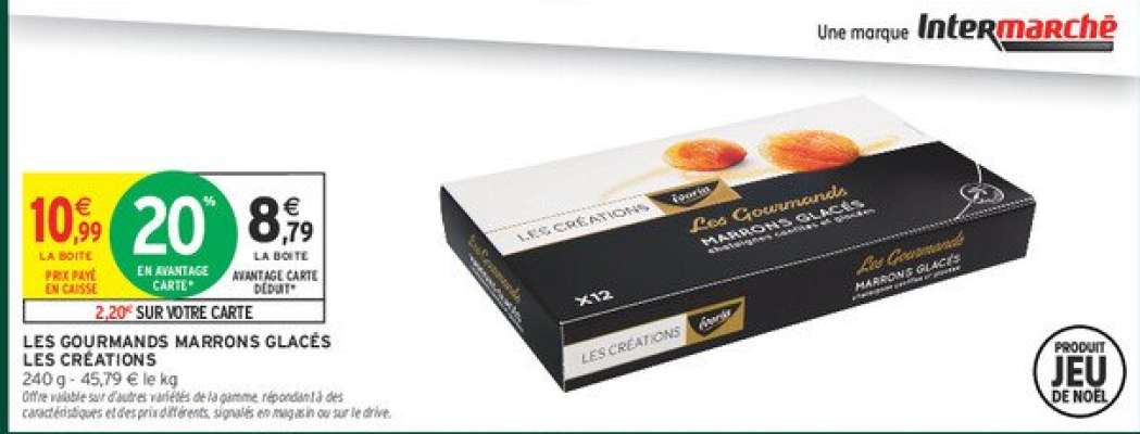 LES GOURMANDS MARRONS GLACÉS LES CRÉATIONS