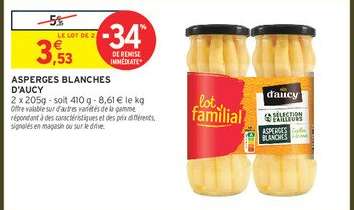 ASPERGES BLANCHES DAUCY