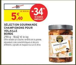 SÉLECTION GOURMANDE CHAMPIGNONS POUR VOLAILLE BORDE