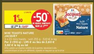 Mini Toasts Nature Jacquet