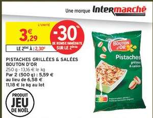 PISTACHES GRILLÉES & SALÉES BOUTON D'OR