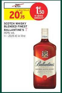 SCOTCH WHISKY BLENDED FINEST BALLANTINE'S