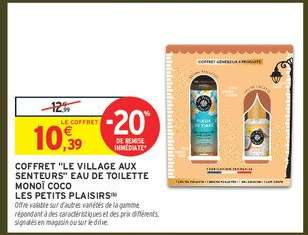 COFFRET "LE VILLAGE AUX SENTEUR" EAU DE TOILETTE MONOÏ COCO