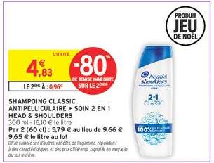 SHAMPOING CLASSIC ANTIPELLICULAIRE + SOIN 2 EN 1 HEAD & SHOULDERS