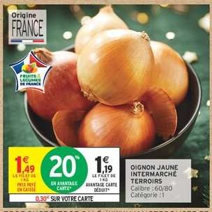 Oignon Jaune Intermarché Terroirs