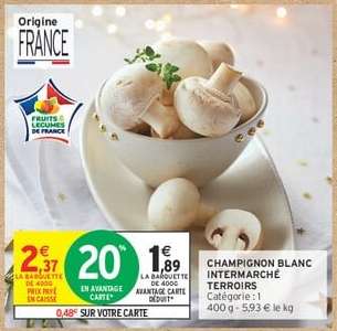 CHAMPIGNON BLANC INTERMARCHÉ TERROIRS